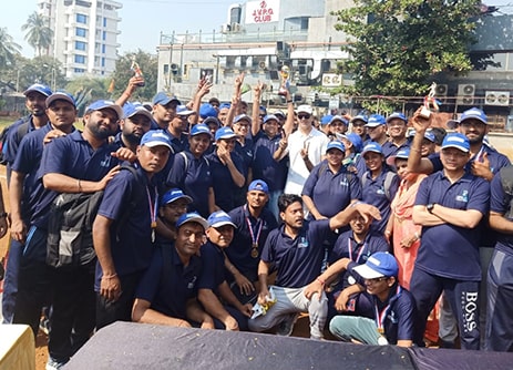 Cricket Team of HC Celebrating